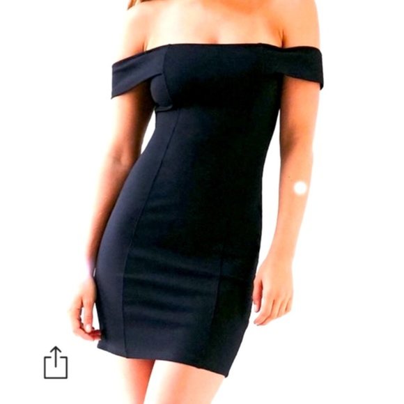 UO silence and noise body con OTS black mini dress - Picture 4 of 4